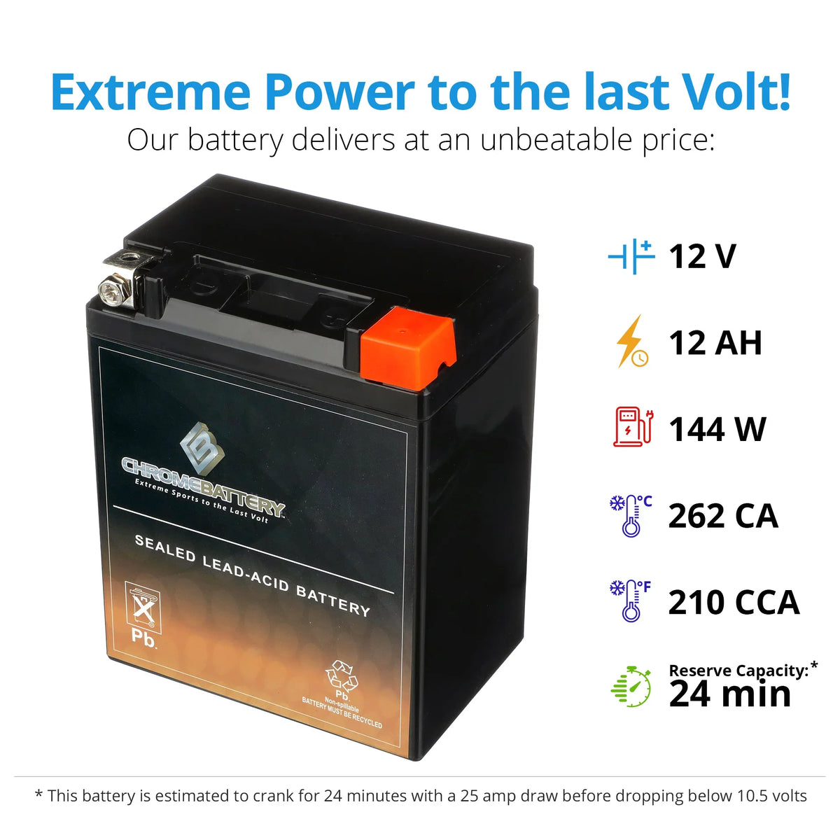 12 Volt,12 Battery Snowmobile 210 Arctic for (14AHL-BS Battery CCA) Chrome Cat 1993 YTX14AHL-BS Cougar Ah,