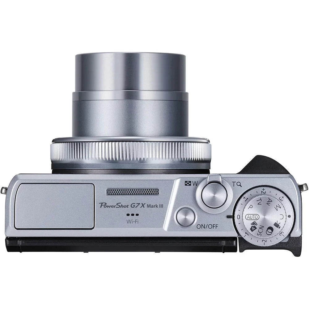 Camera Kit Canon G7 Battery Digital (Silver) PowerShot + - + Flash 32GB III Extra Mark X