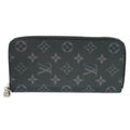 Pre-Owned Vertical Noir Eclipse Men's Zipper Zippy Billfold Wallet Long Monogram Round LV (Good) Logo M62295