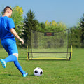 Portable BENTISM Net Bag Rebounder Trainer 2-IN-1 Portable 71"x40" Soccer Soccer