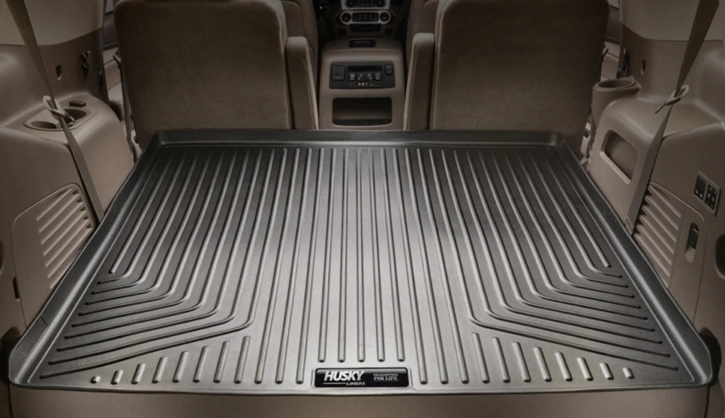 Behind with Compatible 21 2021-2023 Weatherbeater select: Compatible with Seat RealTruck Cargo Chevrolet Tahoe/GMC Series by Cadillac Liner Husky Black Escalade 2nd Yukon