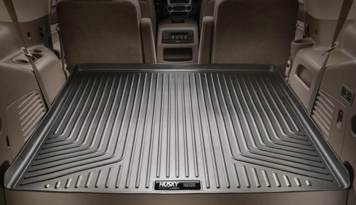 Behind with Compatible 21 2021-2023 Weatherbeater select: Compatible with Seat RealTruck Cargo Chevrolet Tahoe/GMC Series by Cadillac Liner Husky Black Escalade 2nd Yukon
