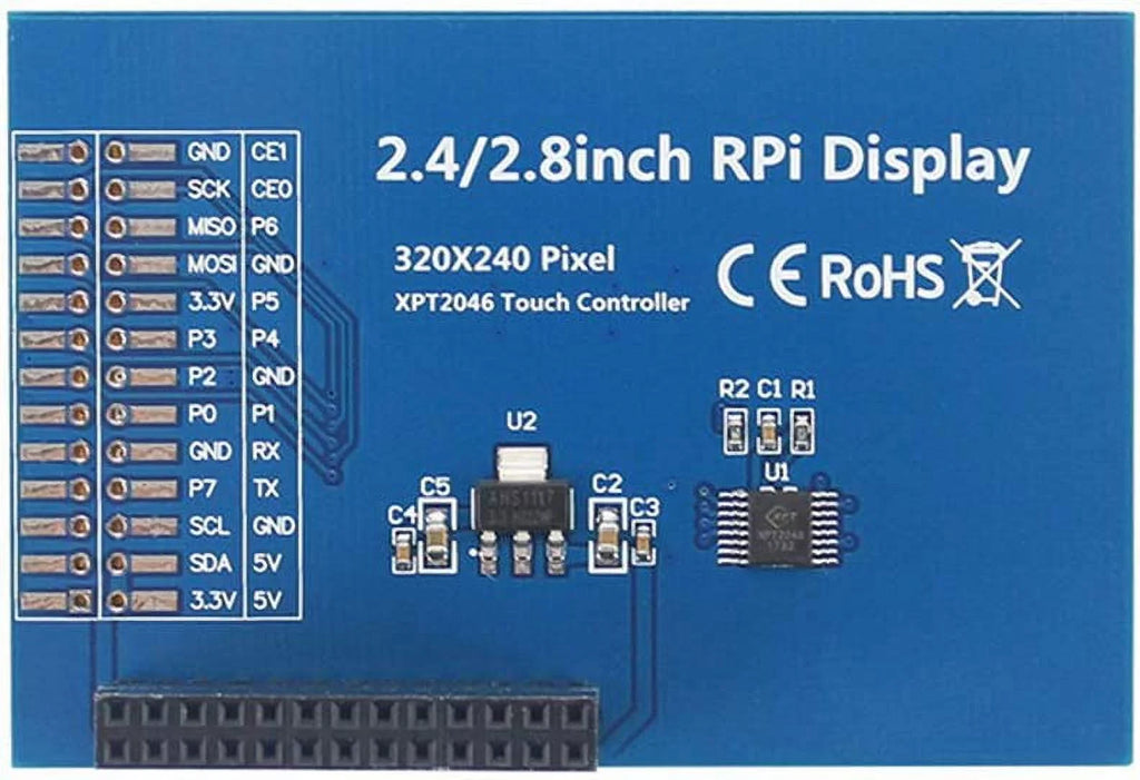 /3B+ TFT with SPI Pi Raspberry 2.8 Pan Color Treedix TFT Display Screen inch Touch Screen Touch Interface LCD Resistance 4B Compatible with