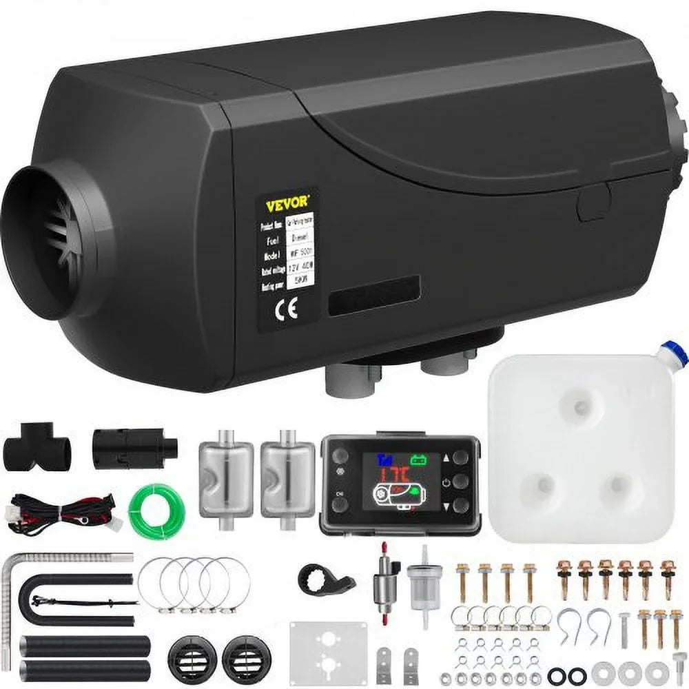 Double Heater LCD VEVOR for 12V 5KW Motorhome with Bus Heater Thermostat Boats Air Diesel RV Mufflers 5KW Diesel Heater and Trailer Diesel Parking