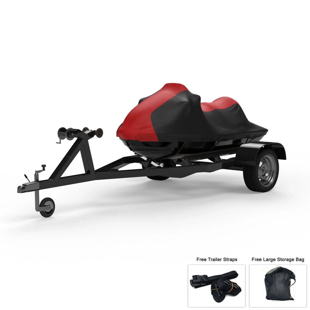 DOO SEA Protects Black Ski SC Weatherproof - RED Trailerable UV For Bag More! Straps 2005 All - Includes - And Color And Sun, Weather Rays, from GTX Cover Rain, - / Jet Trailer Storage