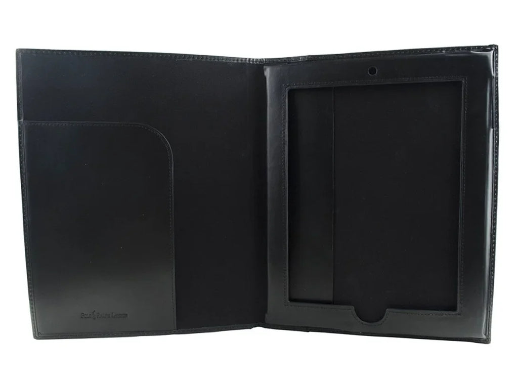 Polo (For Black) Case Ralph Genuine iPad, Lauren Tablet Original Leather