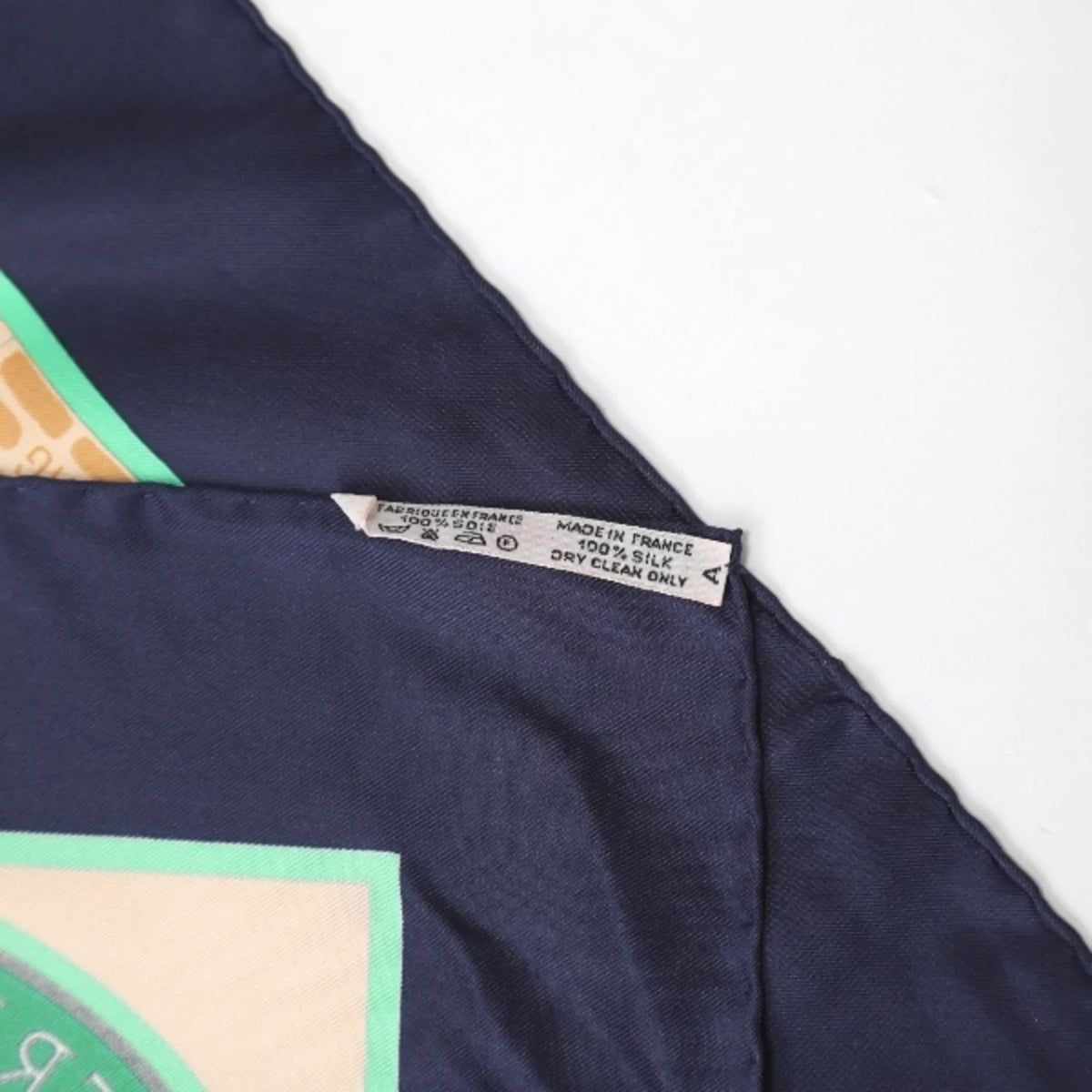 Pre-Owned Navy Hermes HERMES HARAS Scarf LES (Good) NATIONAUX Kare90