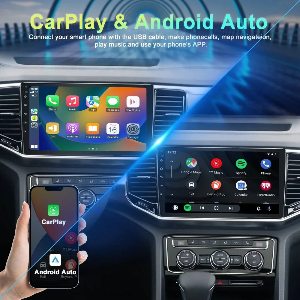 Honda GPS 4-64GB WIFI Stereo CAM Radio CRV Car Android13 1997-2001 Carplay For