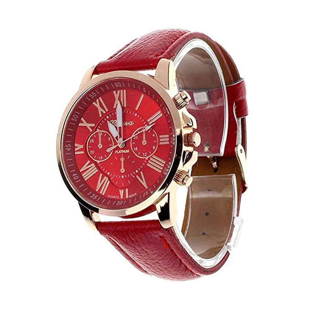Quartz Wrist Wholesale Ladies 10 Set Unisex Pack Fashion PU Women Men Girls Watches Analog Leather Weicam Roman Watch Assorted for Numerals