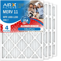 Premium AIR. Furnace 1000, Made FPR Electrostatic HVAC Pack 11 MPR Conditioner 4 Filter Comparable to Pleated WICKED MERV & Filter FILTERS 16x25x1 Air 7 USA MPR 1200 by Filters AIRX CLEAN Air 16x25x1