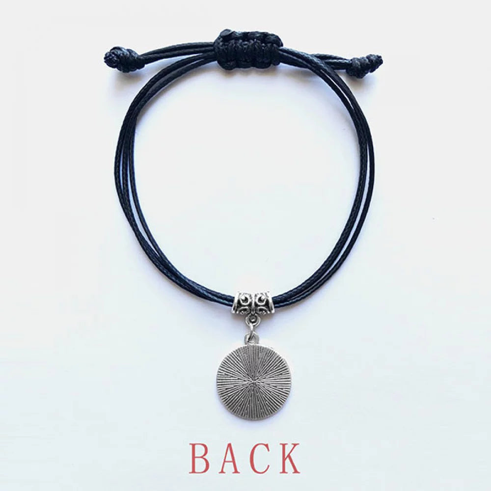 Wristband Black Amusement Roller Park Jewelry wristband Coaster Facilities Rope Leather