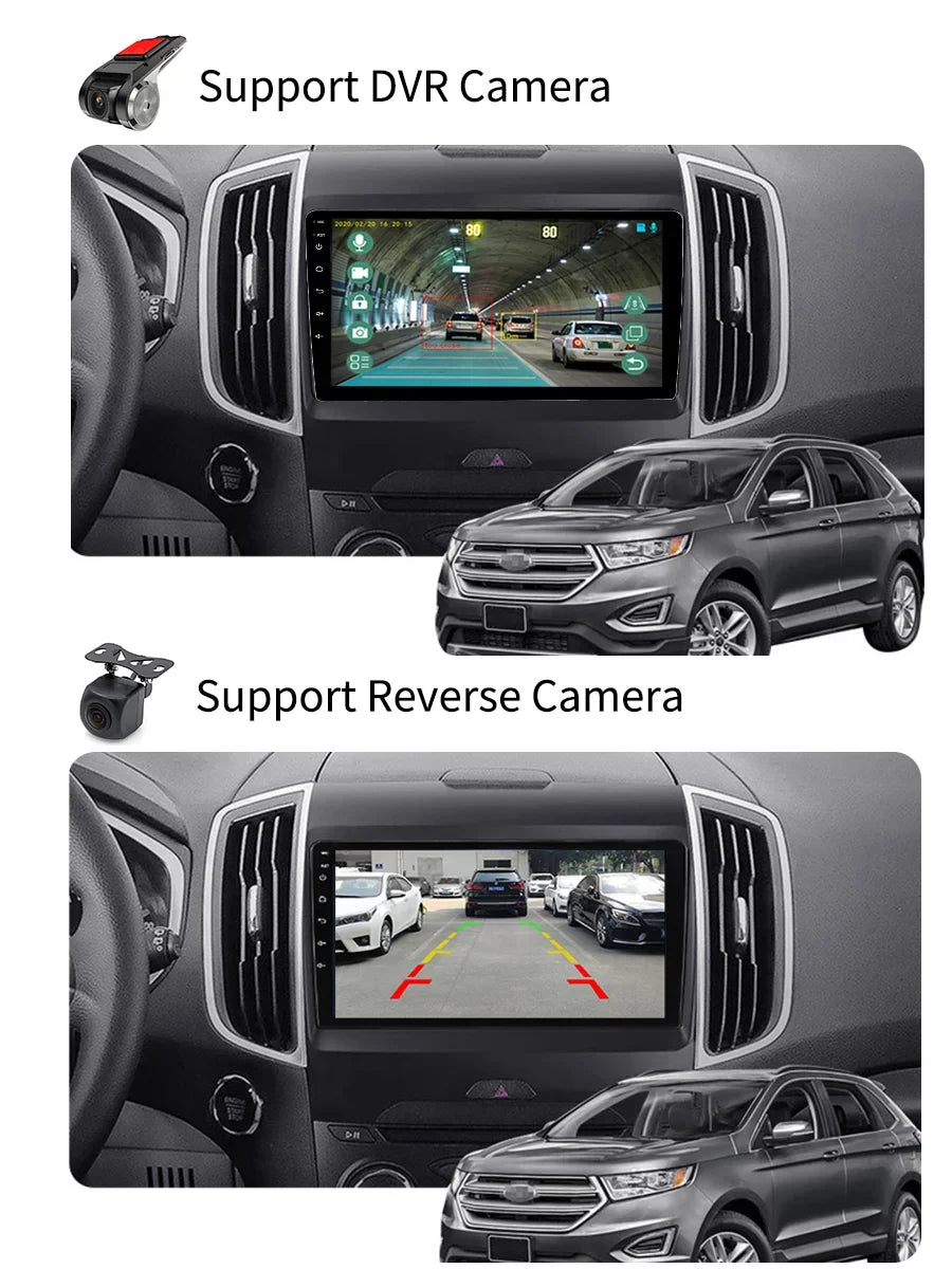 With Bluetoth Multimedia 2015 Navigation For - GPS Android 2 Carplay Auto Radio Edge Android Screen 2018 Stereo Car