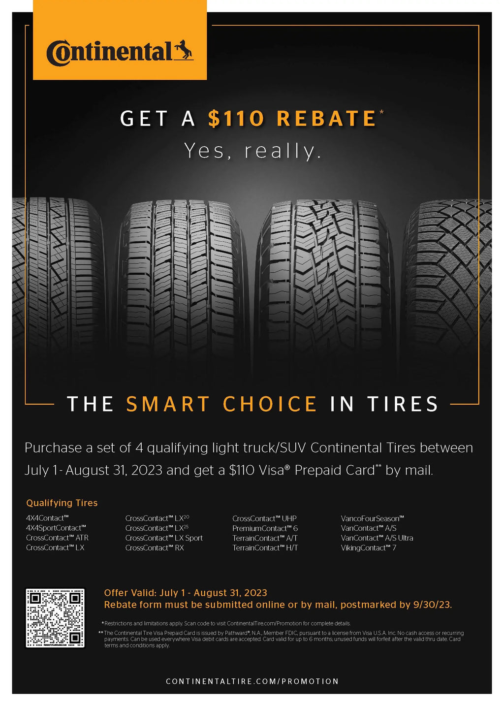 Chevrolet 120 Pro, 2015 Fits: S Tahoe Contact 245/75R16 Continental A/T LT Tire Tacoma Terrain 1995-2002 TRD