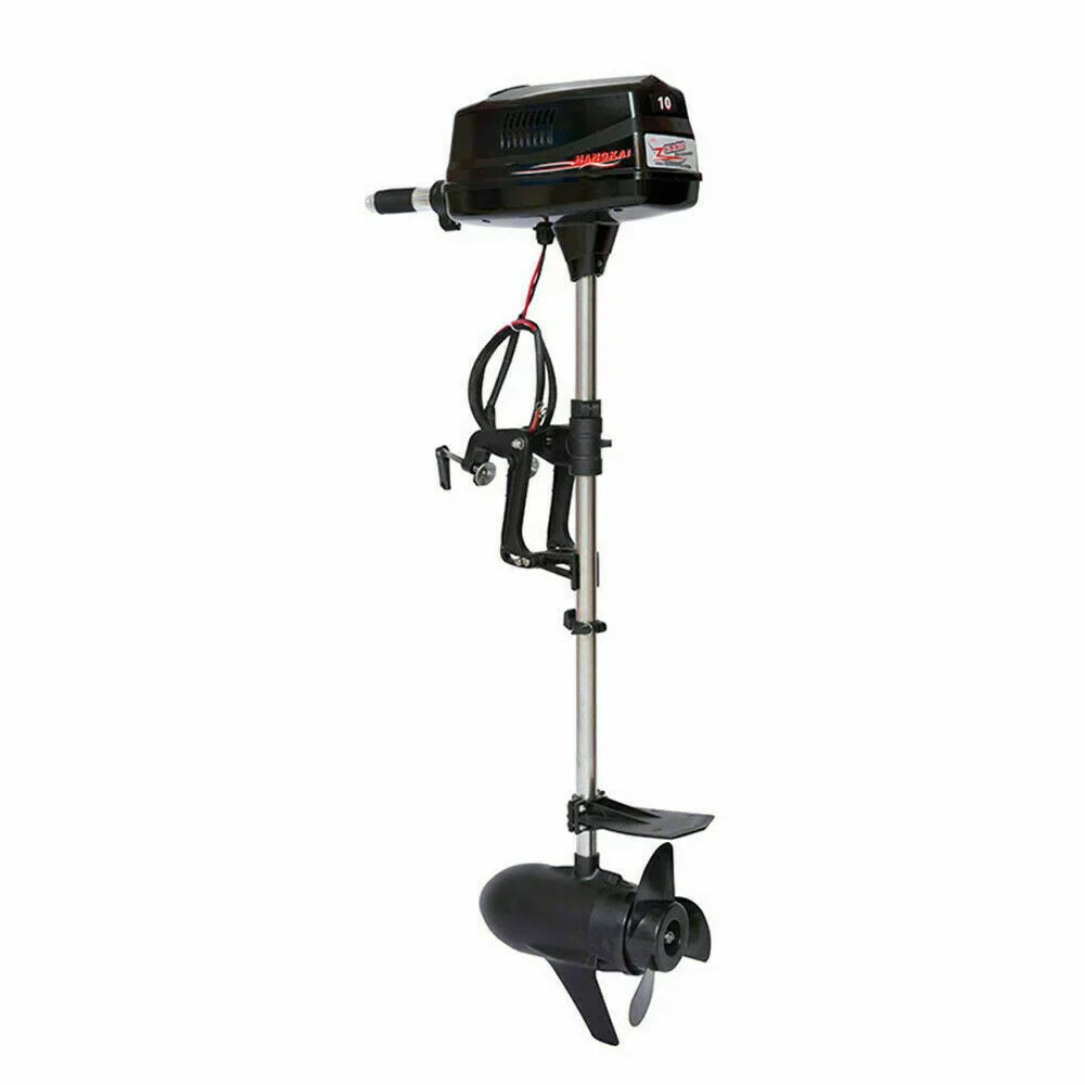 Brushless Engine Electric Fishing Outboard Motor Wuzstar w/Propel Boat 60V 2.2KW 10HP
