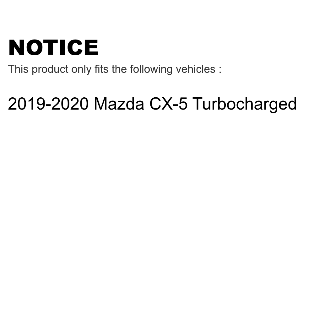 Semi-Metallic KPF-100515 Front CX-5 Pads Rear Mazda 2019-2022 Kit For Turbocharged Brake