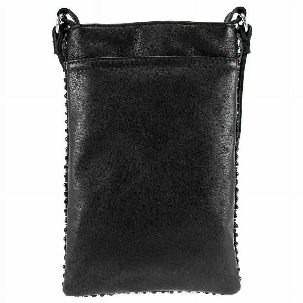 Leather Beaded Crossbody Mary Shoulder Frances NEW Bag Phone Take a Sip Cocktail Bag