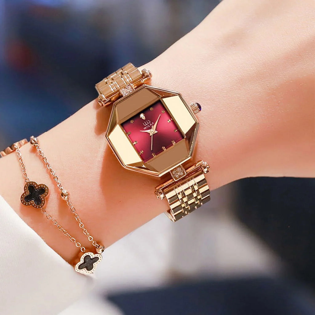 Quartz Luxury Feminino Ladies 2022 Watches Clock Women Watch Brand Stainless Relogio - Wrist Diamond Wristwatches Gold Steel Female Watches Quartz