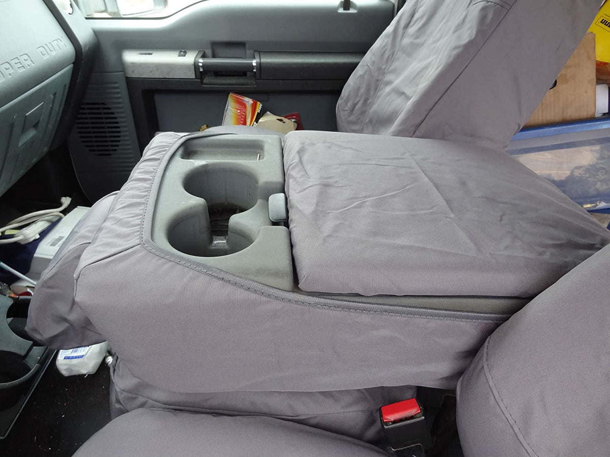 2011-2017 Opening Twill Console 20 40/20/40 and Split Seat Bottom F480 with F150-F550 Taupe XL Center Opening in