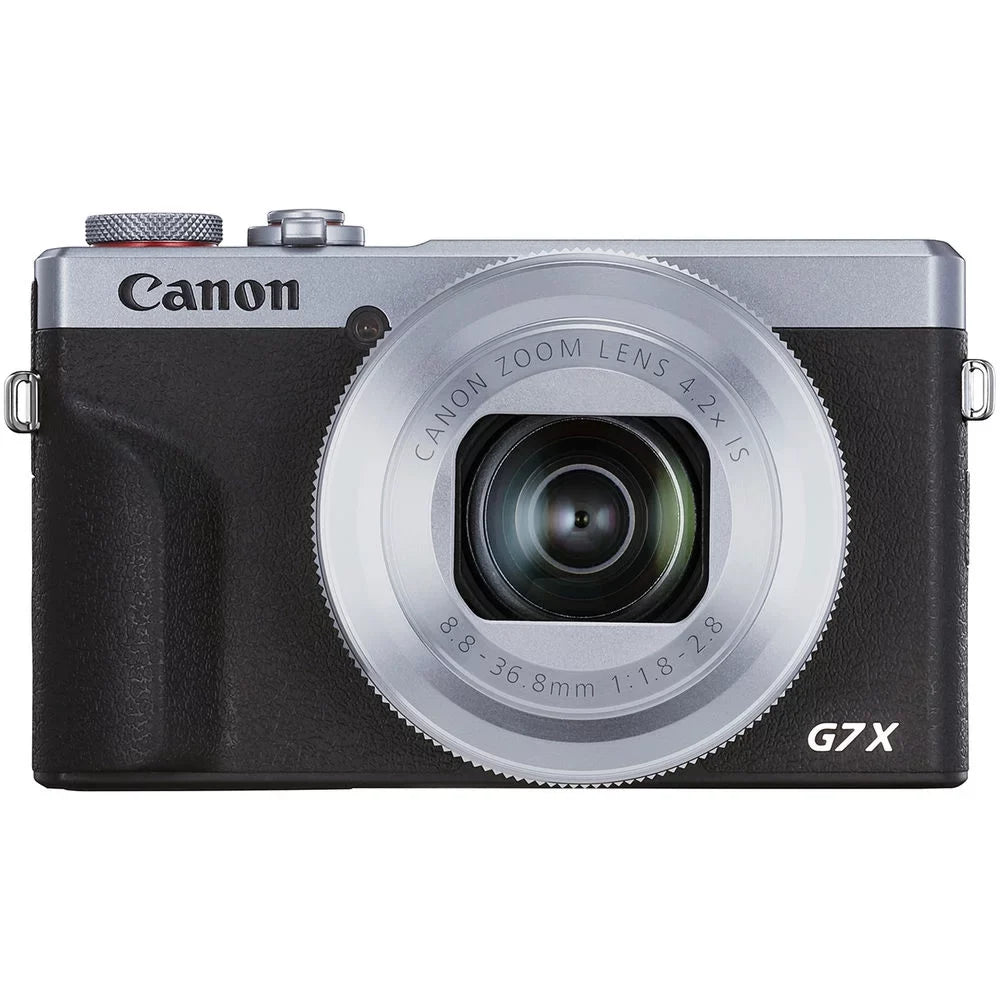 Camera Kit Canon G7 Battery Digital (Silver) PowerShot + - + Flash 32GB III Extra Mark X