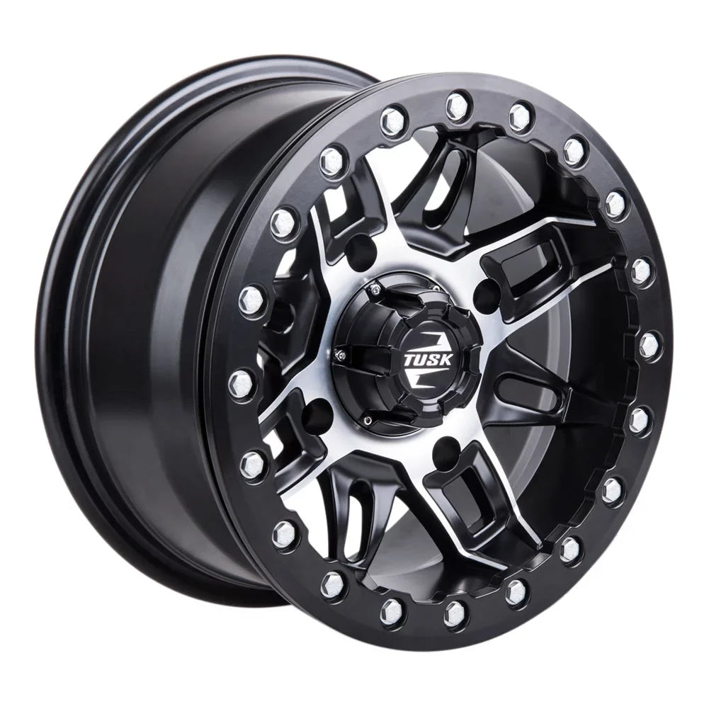 Defender Beadlock Tusk 2021-2022 Wheel 4/137 Lone 15x7 Wasatch + Pro CAN-AM HD10 Machined/Black Star 5.0 For 2.0