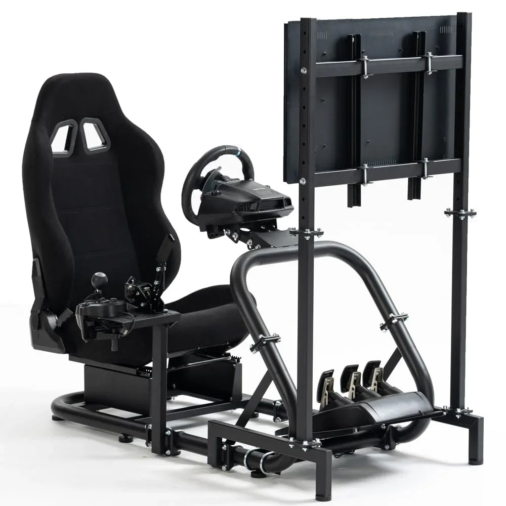 Logitech TV Stand Supllueer Racing Cockpit Sim G923 G920 Fanatec G29 with Fit Thrustmaster Seat &