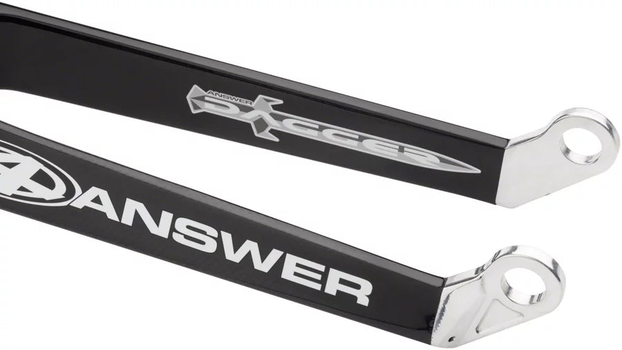 BMX Dagger Matte 24" Answer Fork Pro Legs Forged 20mm Black Dropout Carbon