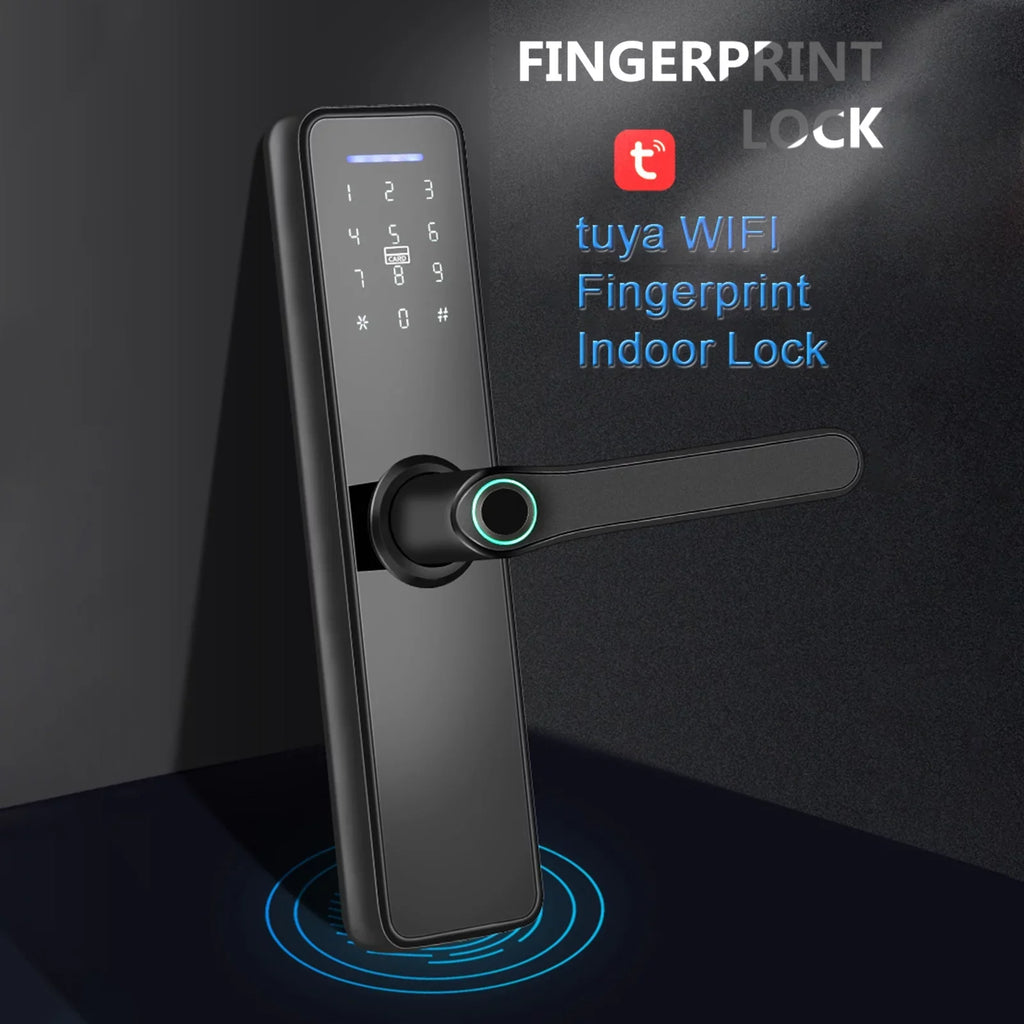 Door Touchscreen & Lock Keypad for Fingerprint Smart Secure WAFU Mechanical Key Office