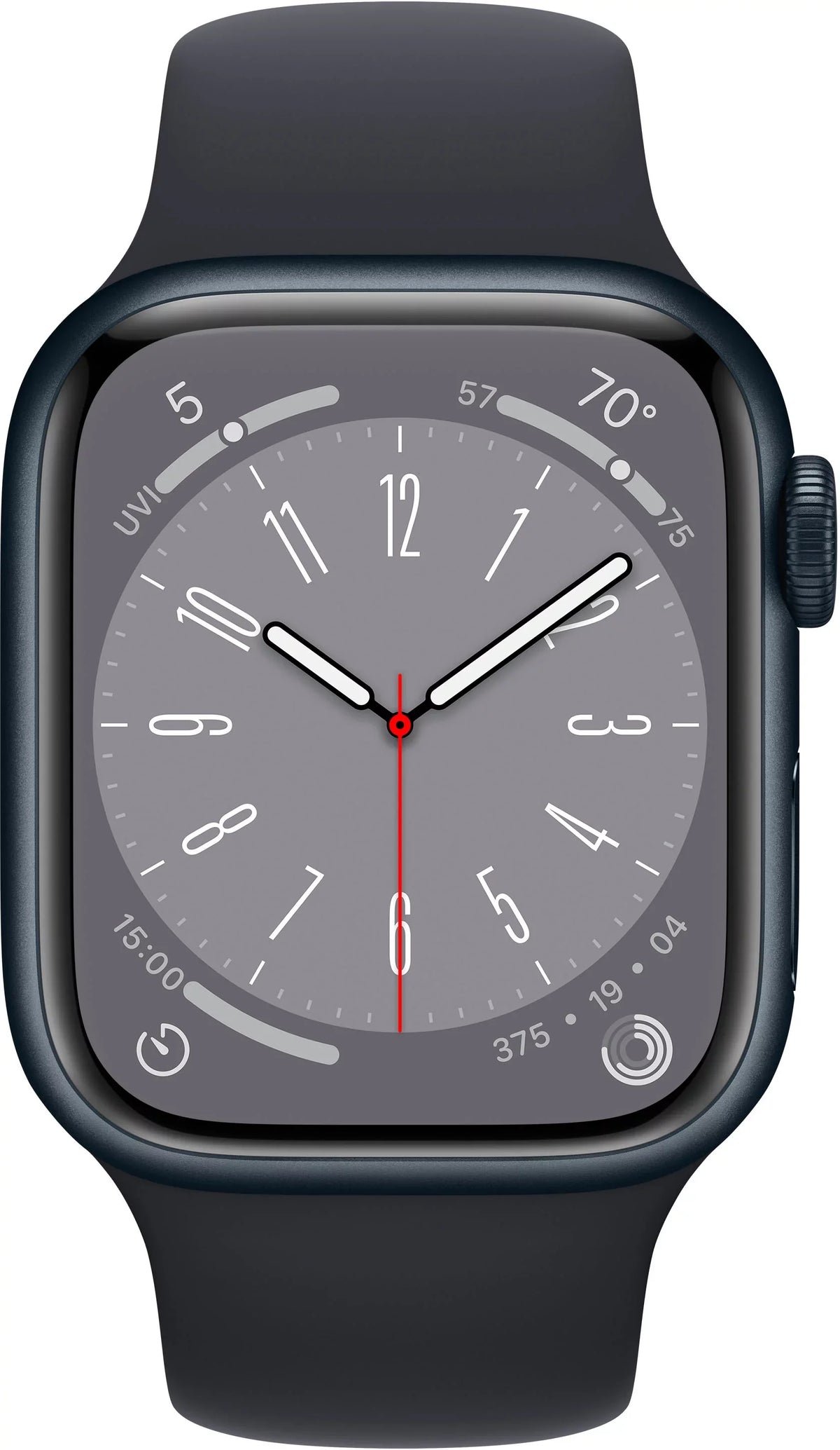 MNUV3LL/A Restored Cell Watch 8 Midnight (Refurbished) Aluminum Gen Band 8 Series Sport Midnight 41mm
