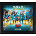 15" x Collage 17" 2022 Jaguars Champions South Framed Jacksonville AFC