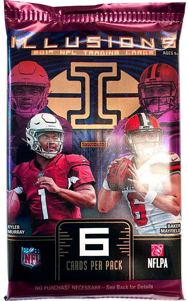 Football (6 Cards!) Trading 2019 Card Panini Pack NFL Illusions BLASTER