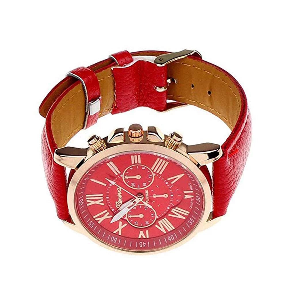 Quartz Wrist Wholesale Ladies 10 Set Unisex Pack Fashion PU Women Men Girls Watches Analog Leather Weicam Roman Watch Assorted for Numerals